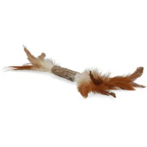 Addicted Stick with Caterpillar and feathers 1