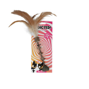 Addicted Stick with Heart and Feathers
